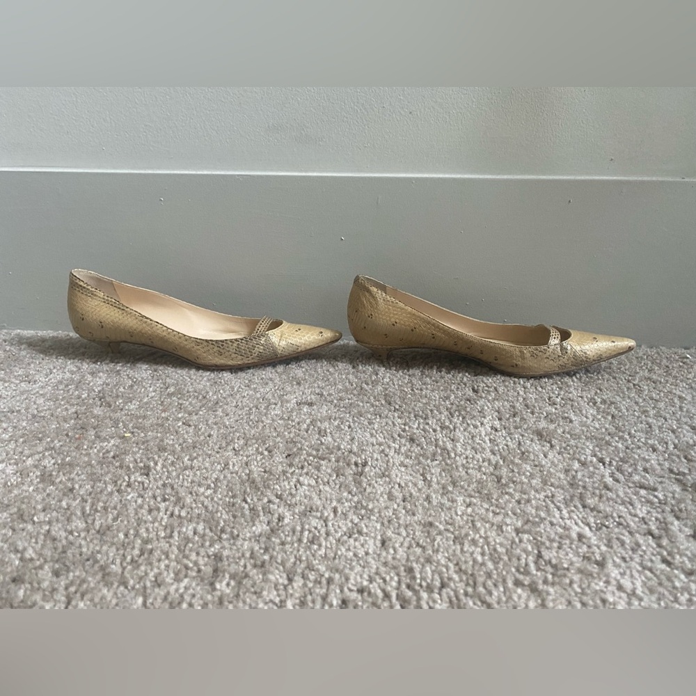 Jimmy Choo Python Animal Print Kitten Heels Snakeskin Naomi Vintage Size 36 6 - Picture 9 of 13